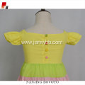 2019 wholesale boutique yellow sleeveless girl dress